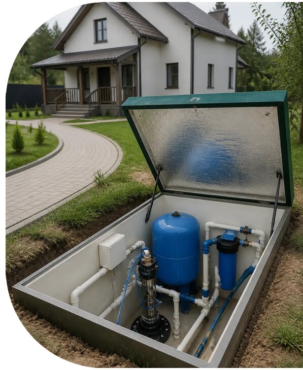 Автономное водоснабжение дома в Шебекине от 152715 р. | АПаруса-Шбк