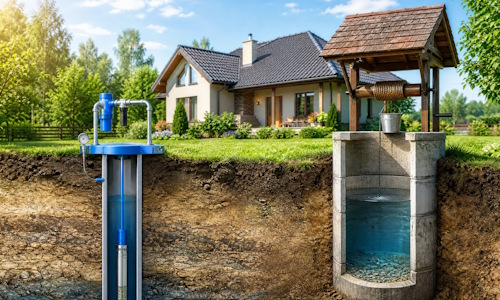 Автономное водоснабжение загородного дома Шебекино: скважина или колодец